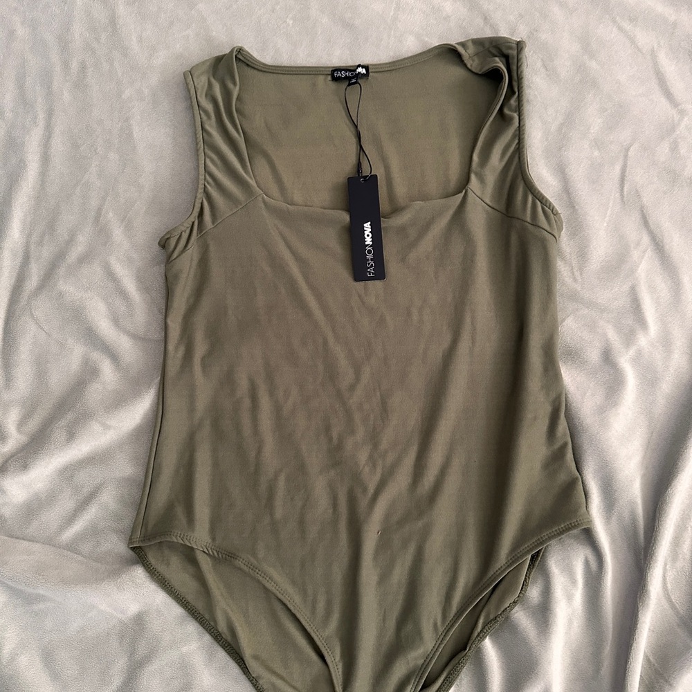 Fashion Nova Olive Bodysuit